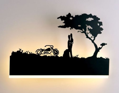 Светильник светодиодный Мелодия Света Пара 6237-16W Черный картинка 